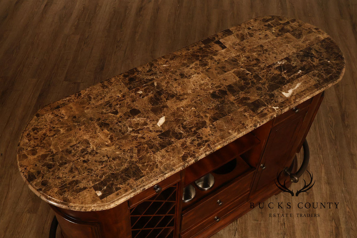 Howard Miller Wine & Spirits Collection Marble Top Bar Cabinet