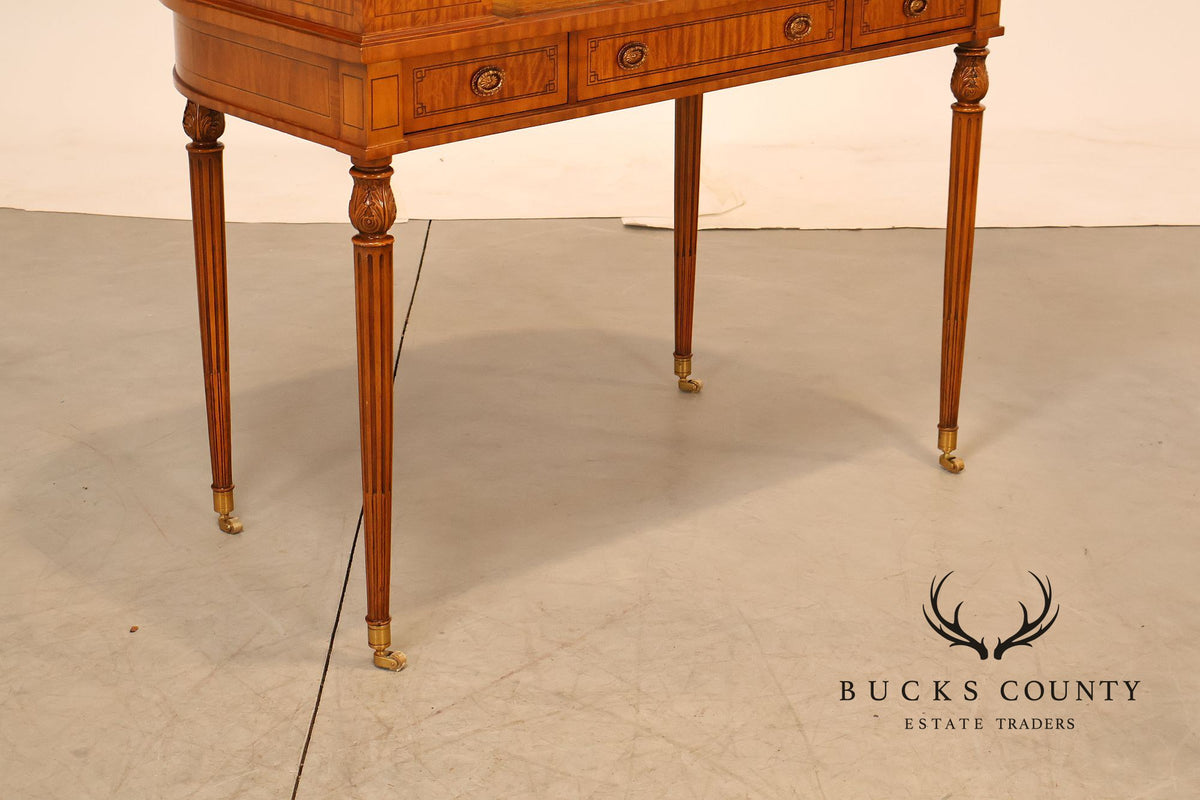 Maitland Smith Regency Style Satinwood Carlton House Writing Desk