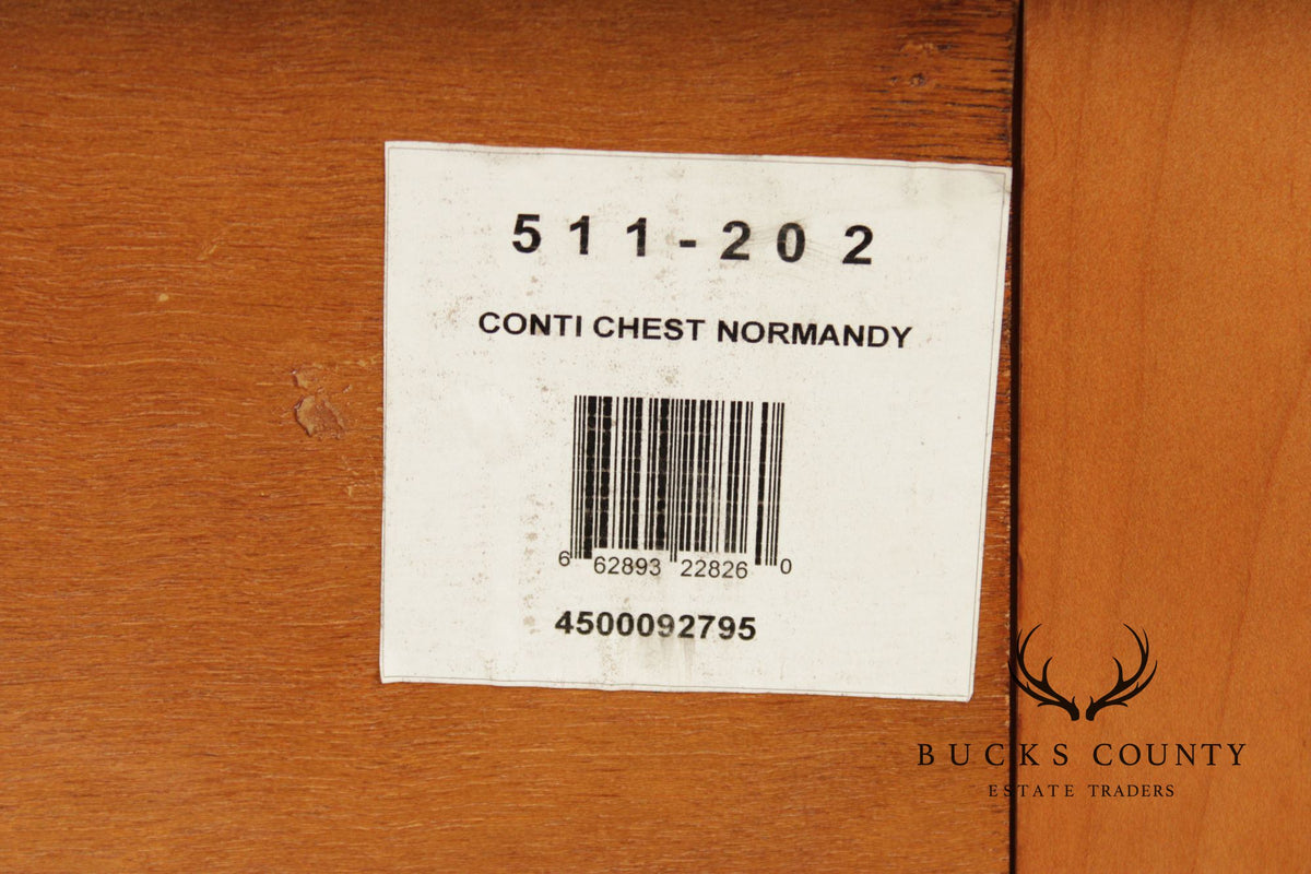 Century Furniture 'Coeur de France' Pair of Carved Cherry Bombe Chests