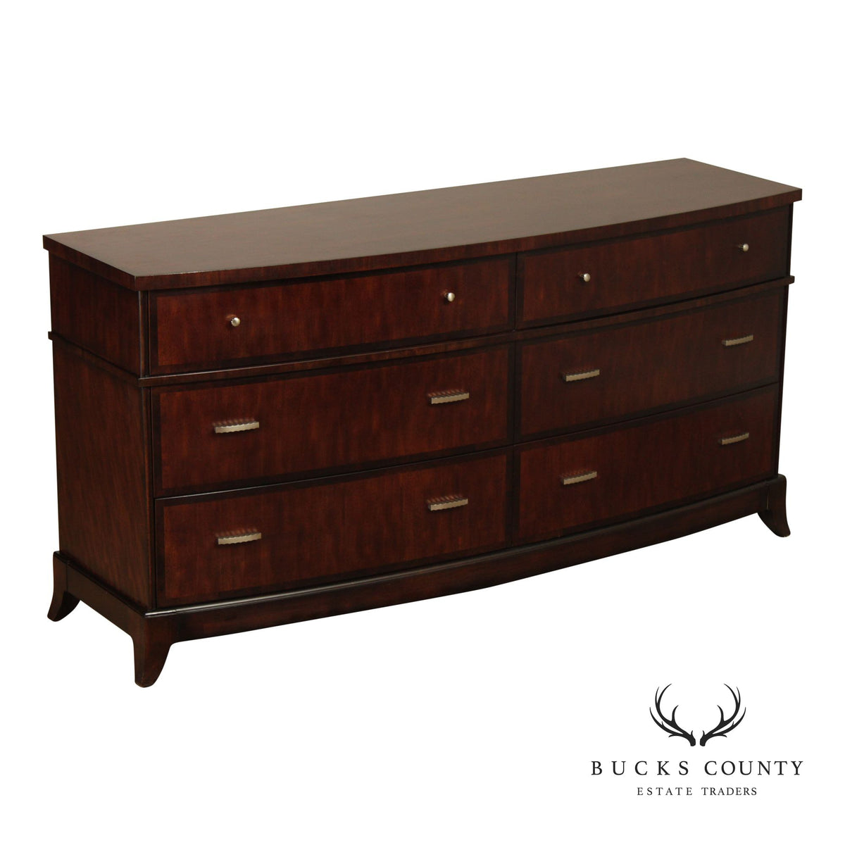 Hickory White Contemporary Bowfront Chest of Drawers