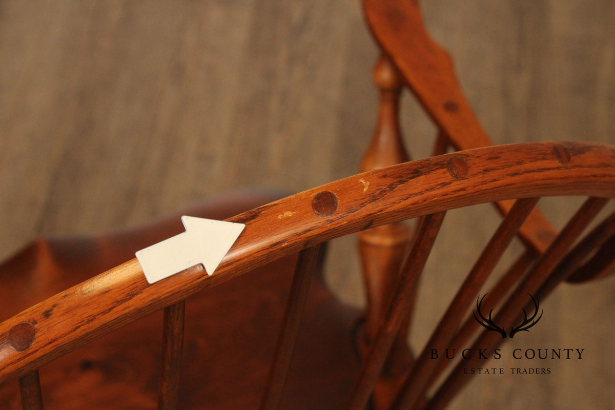 D.R. Dimes Set of Four Bowback Windsor Dining Chairs