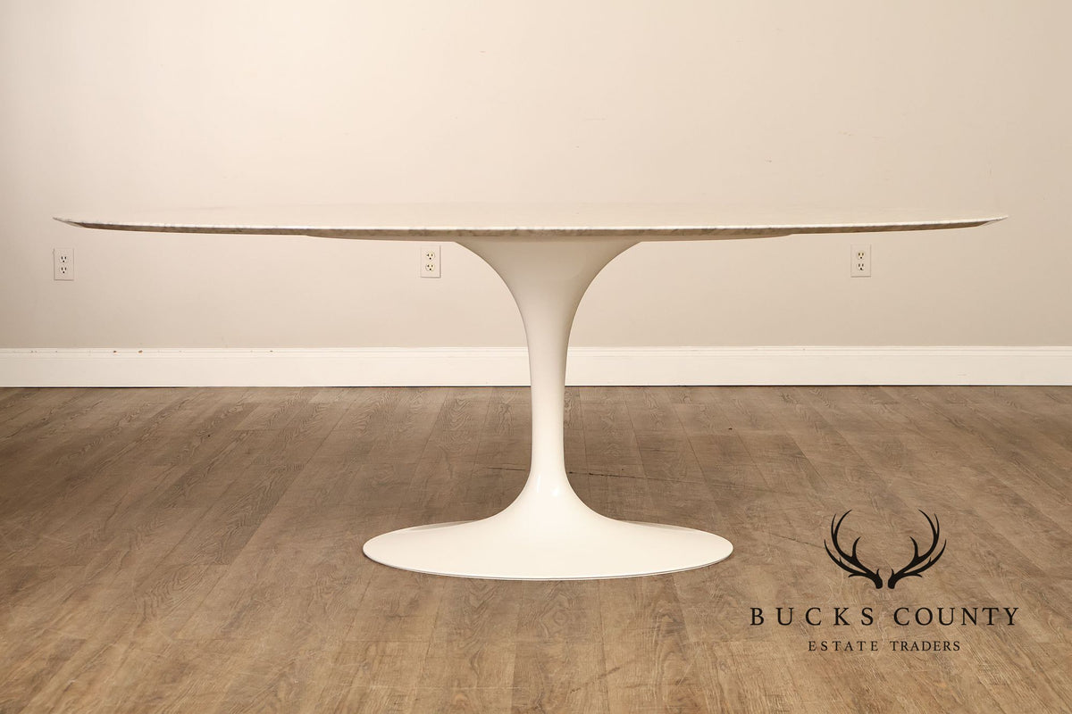 Knoll Saarinen Oval Marble Dining Table