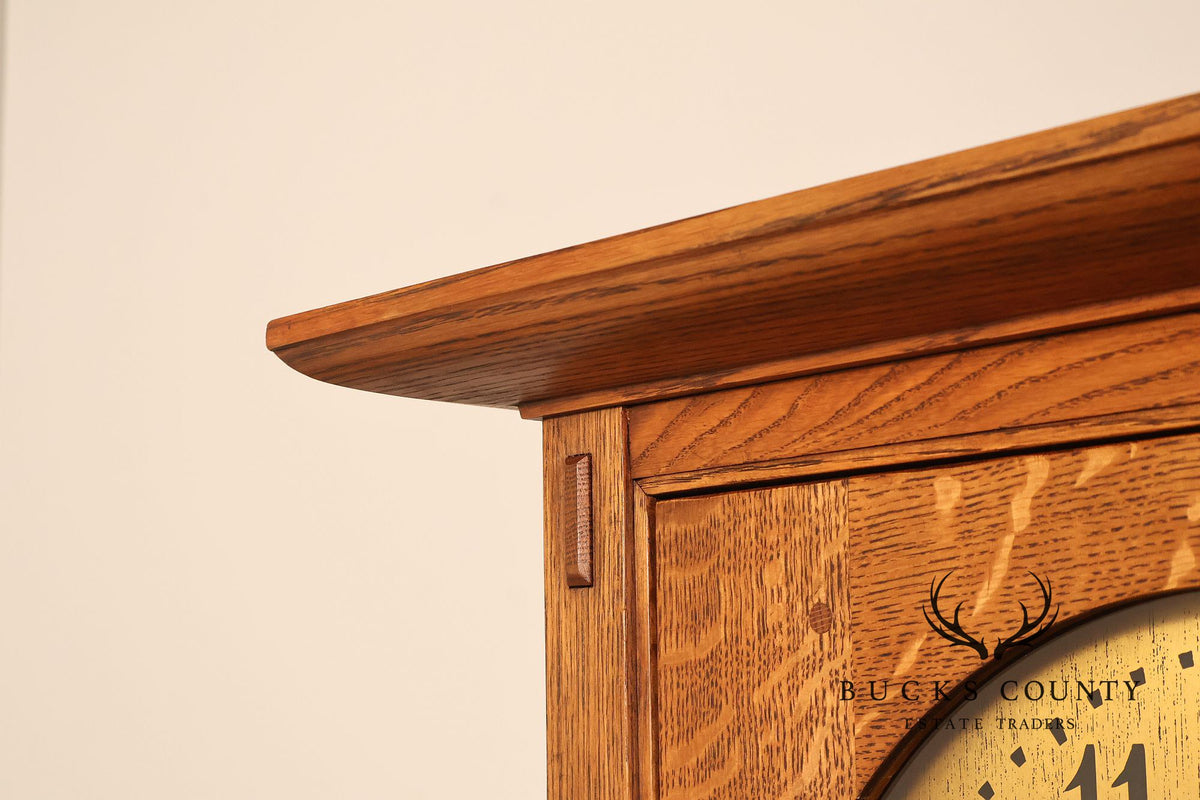 Stickley Mission Collection Oak Tall Case Clock