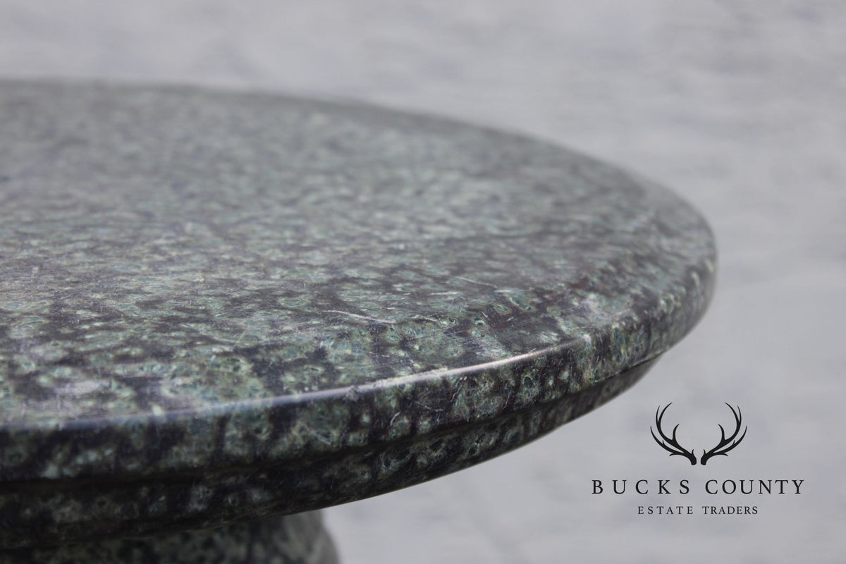 Vintage Carved Granite Pedestal Column