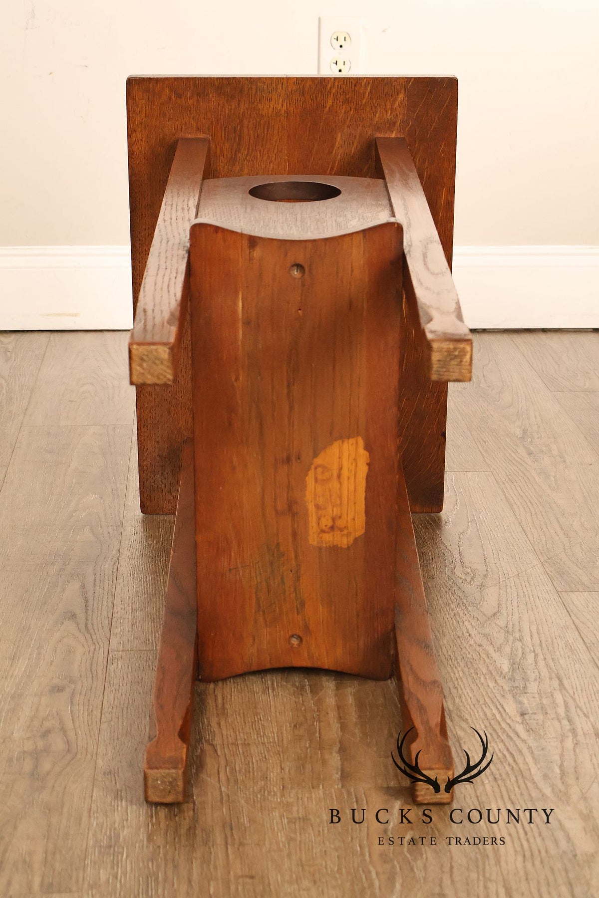 Antique Arts And Crafts Mission Oak Imperial Stand