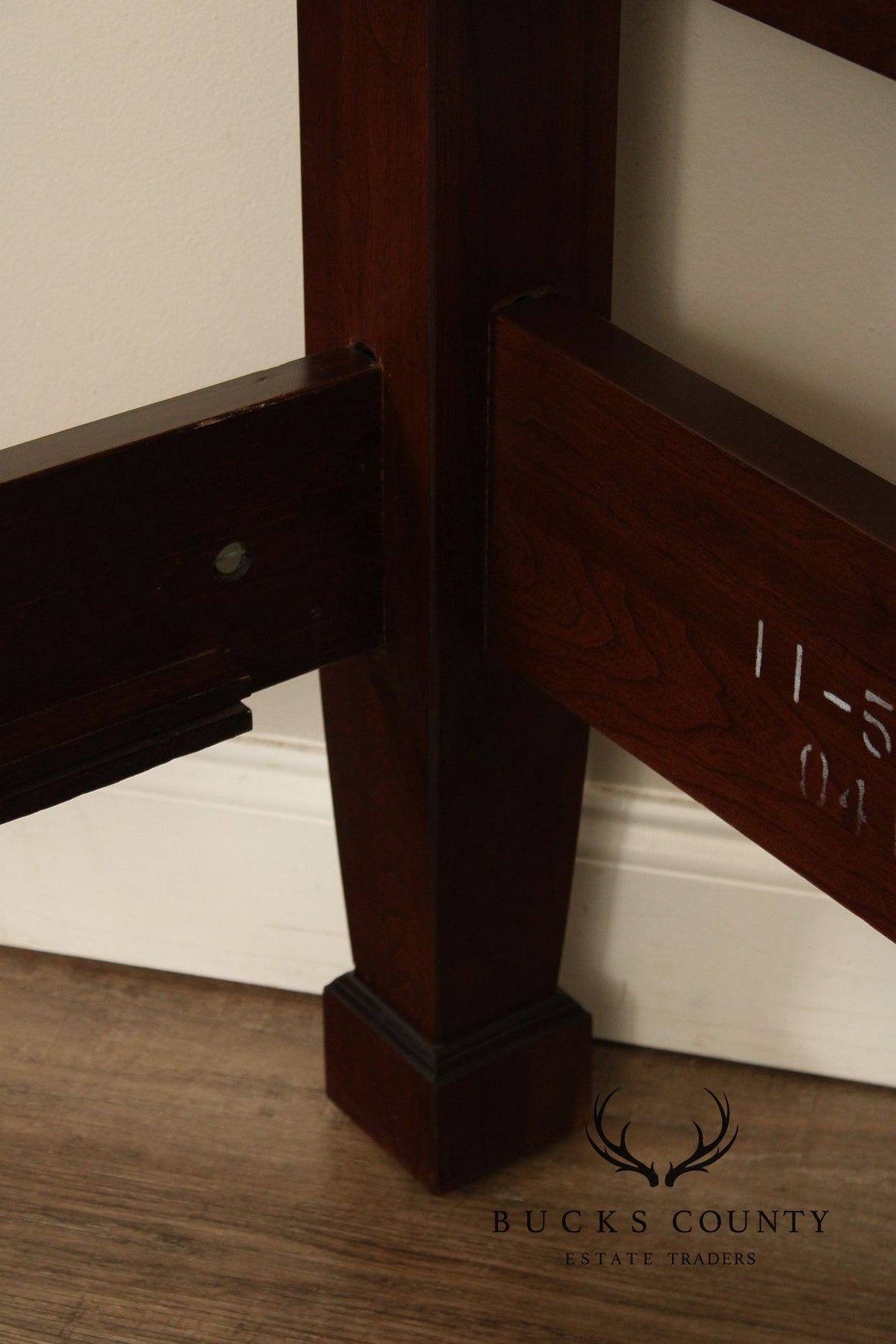 Ethan Allen Georgian Court Cherry Queen Size Four Poster Bed