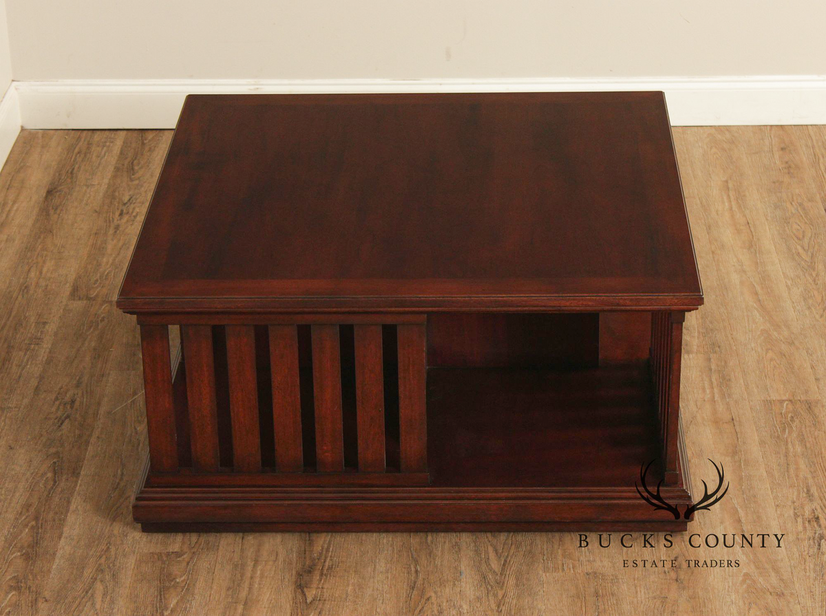 Ralph Lauren 42 Inch Square Mahogany Coffee Table