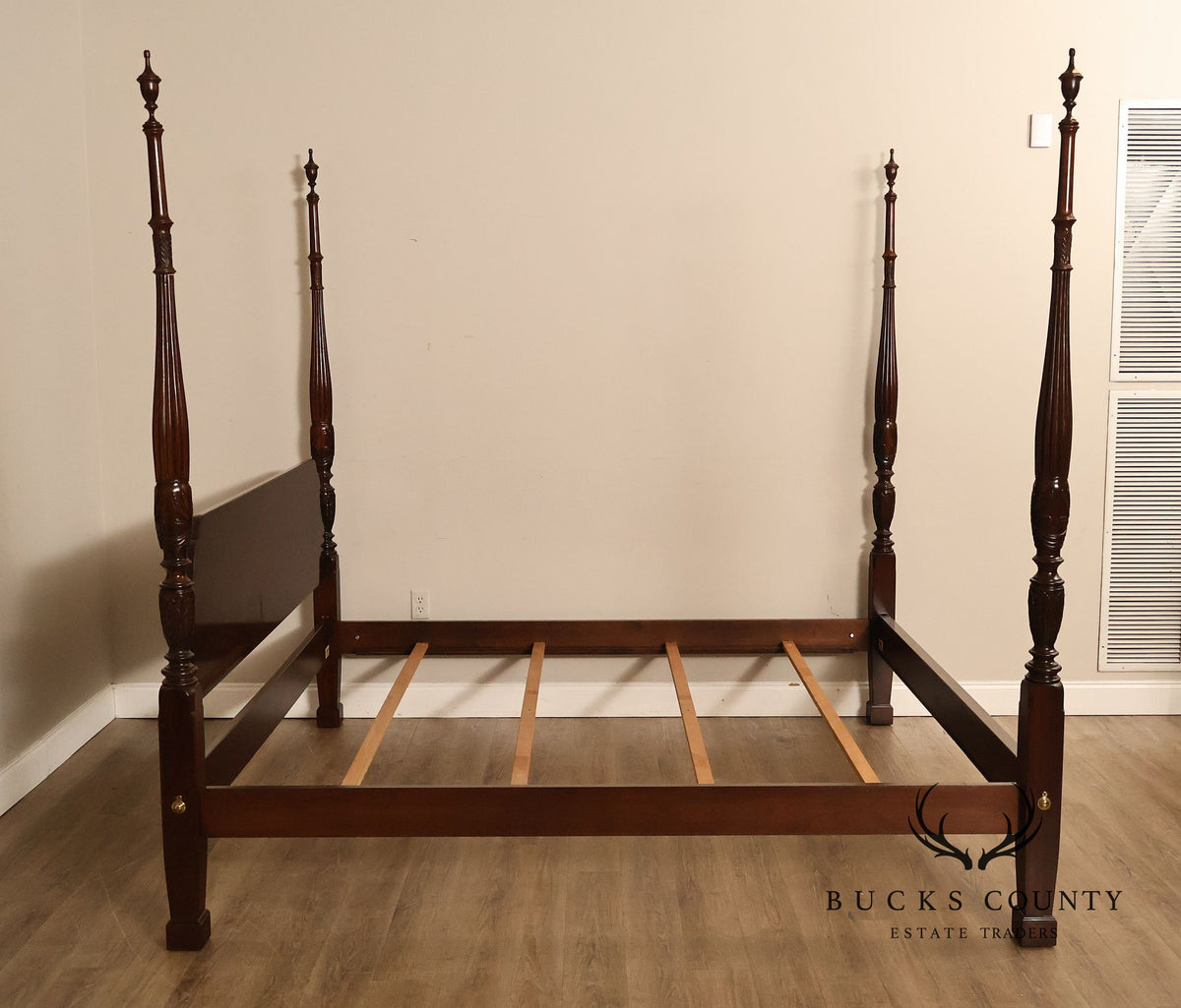 Ethan Allen 'Georgian Court' King Cherry Poster Bed