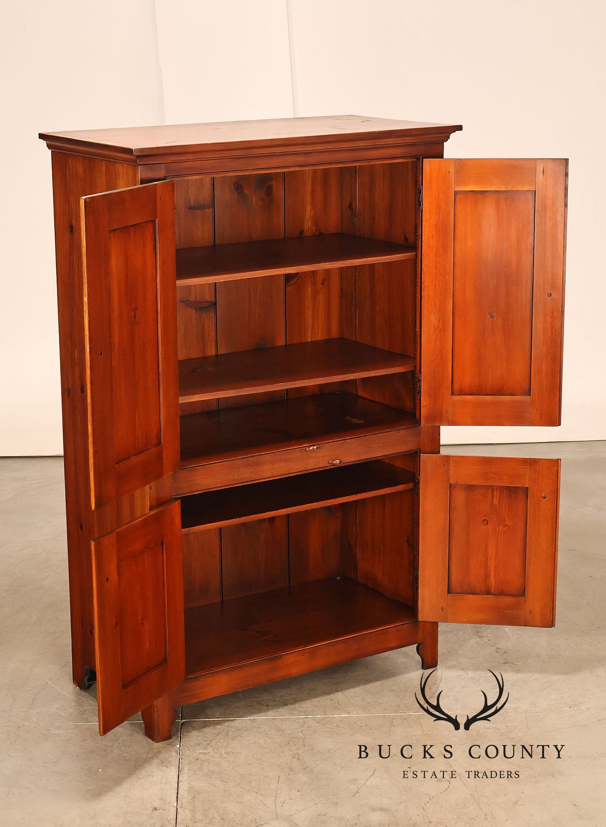 William Draper Cabinetmaker Rustic Pine Armoire