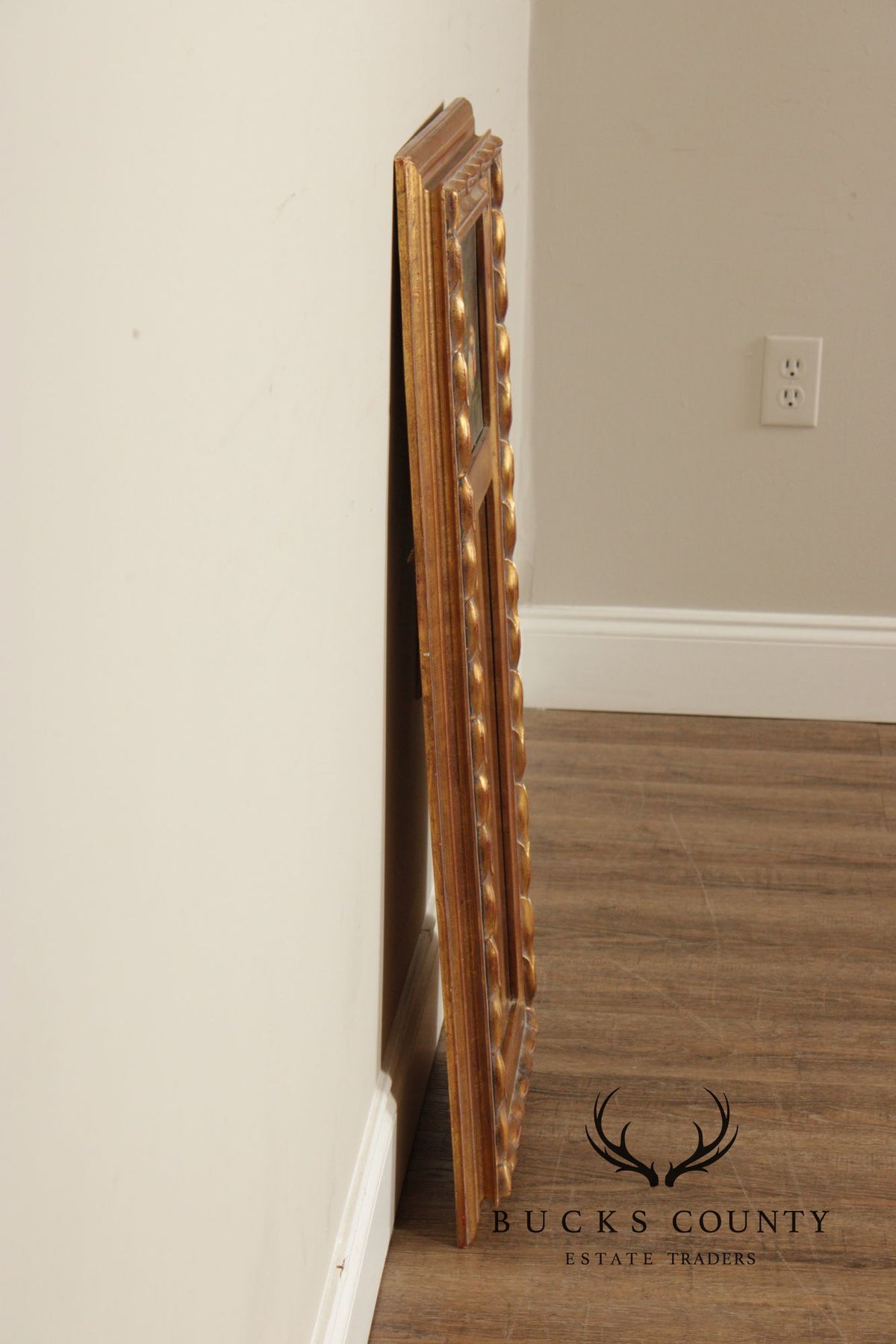Vintage Gold Framed Trumeau Mirror