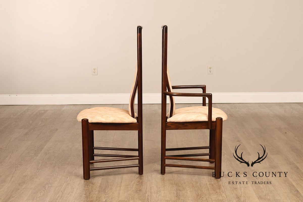 Boltinge Stolefabrik A/S Danish Modern Set Of Six Upholstered Dining Chairs