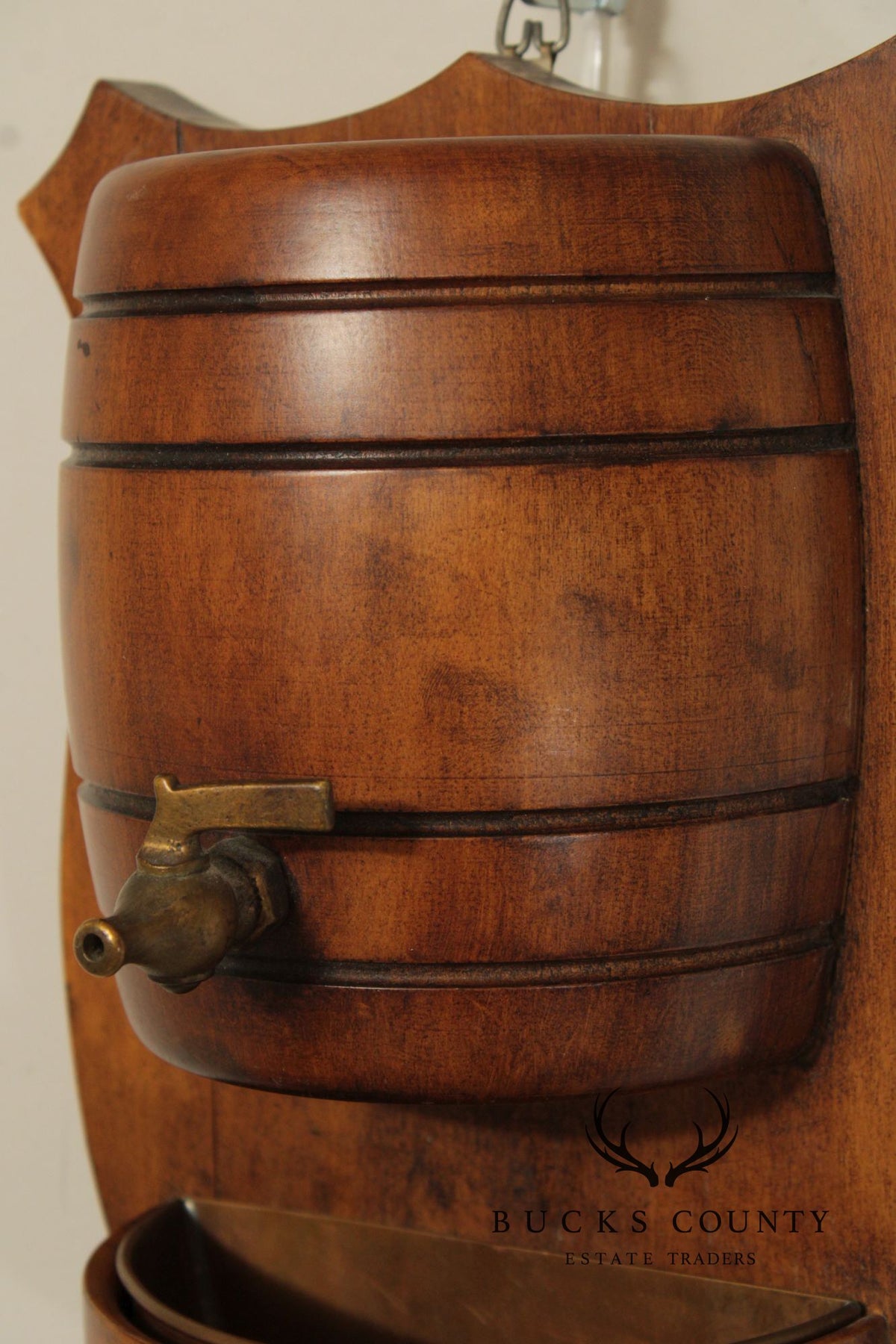 Pair Of Vintage Italian Wall Mounted Miniature Barrel Drink Sconces