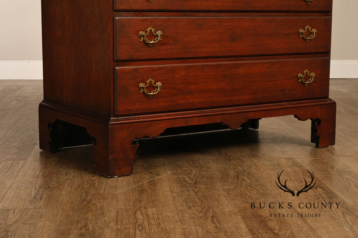 Wright Table Company New England Cherry Secretary Desk Bookcase