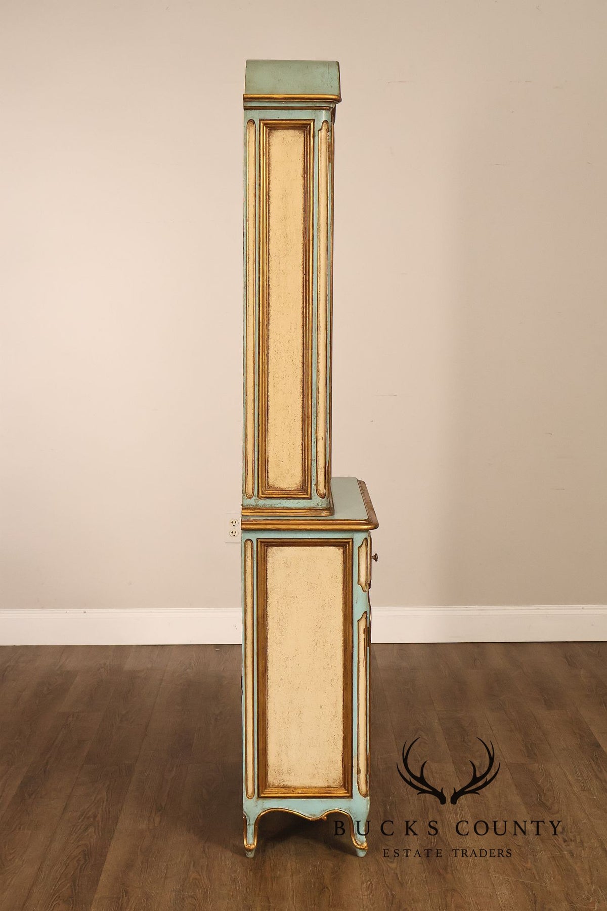 Venetian Style Hand Painted Florentine Cabinet On Stand