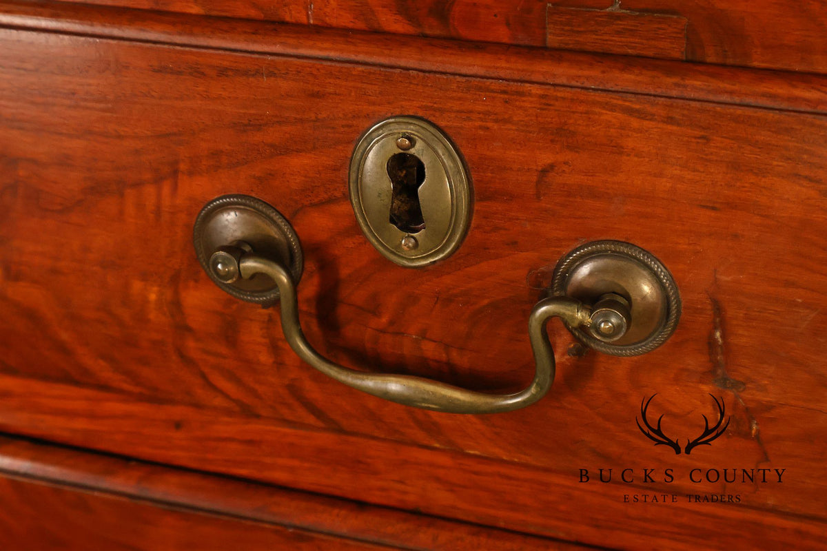 Antique Chippendale Walnut Eight-Drawer Tall Chest