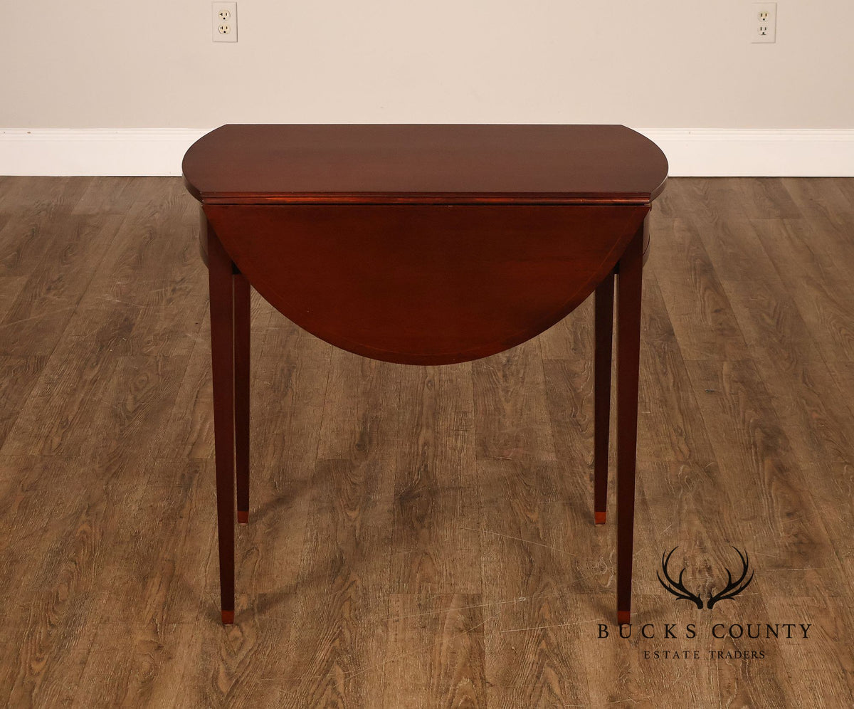 Baker Federal Style Mahogany Pembroke Drop-Leaf Side Table