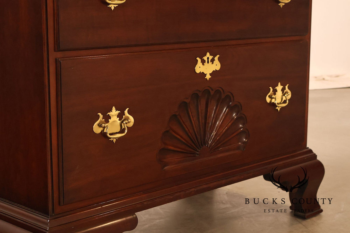 Statton Private Collection Cherry Chippendale Tall Chest Of Drawers