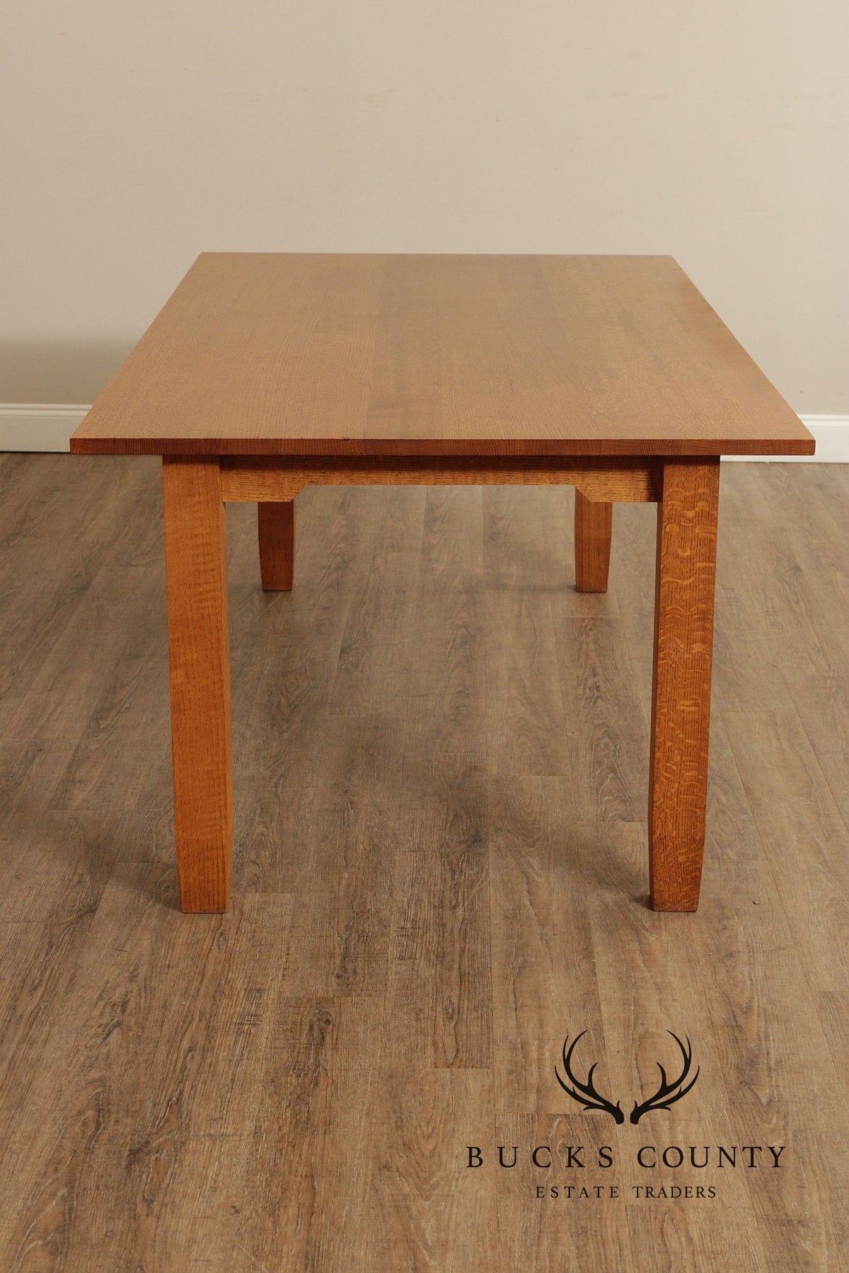 Mission Style Solid Oak Dining Table