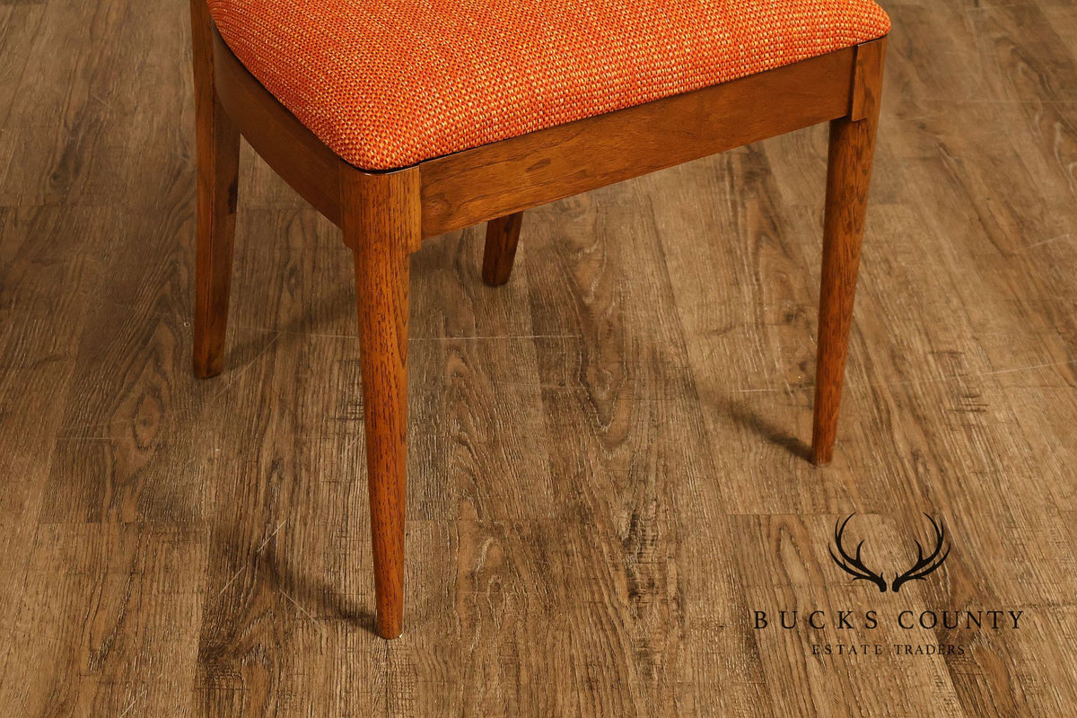 Broyhill 'Brasilia' Mid Century Modern Set of Four Walnut Dining Chairs