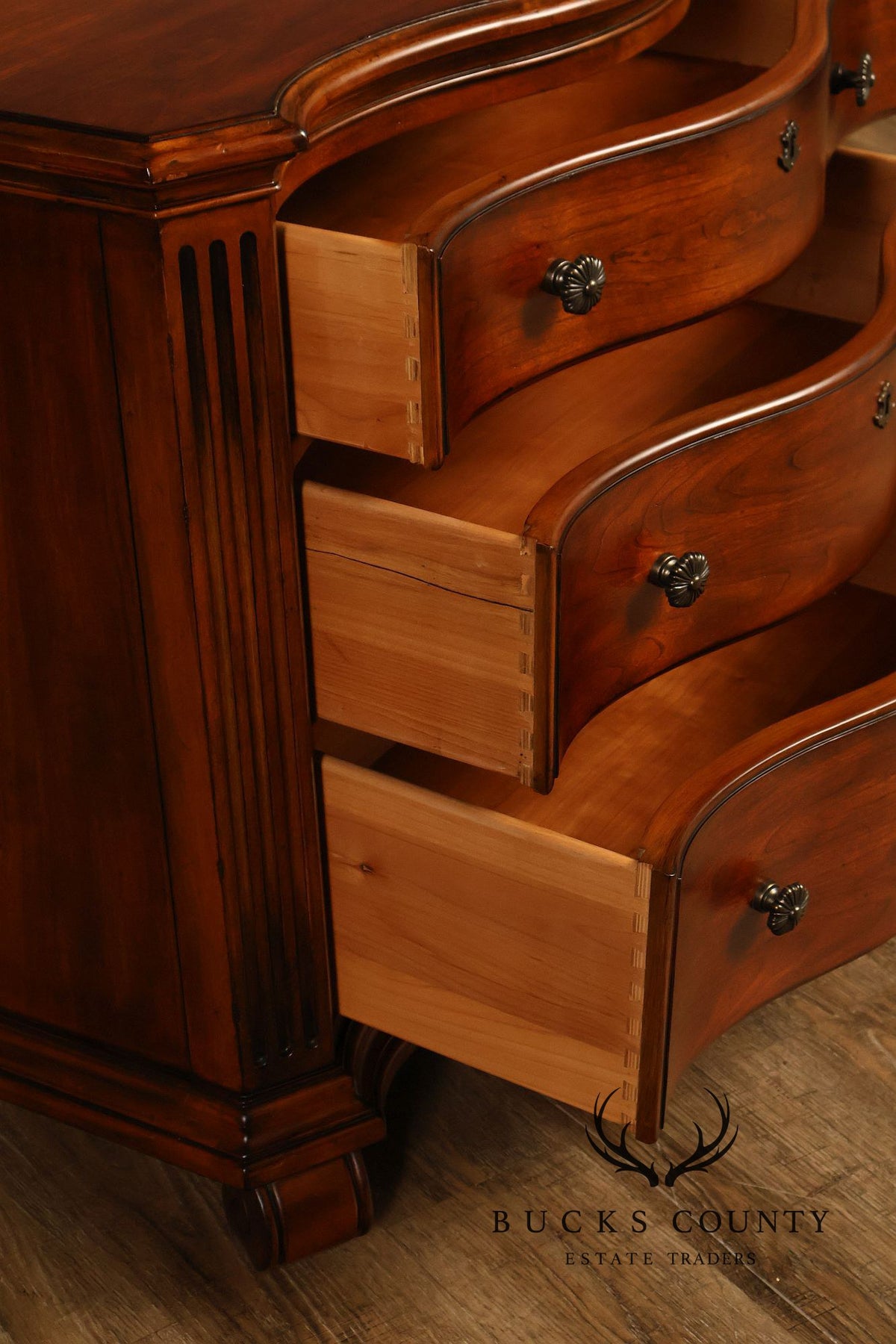Ethan Allen 'Tuscany' Pair of Three-Drawer Nightstands