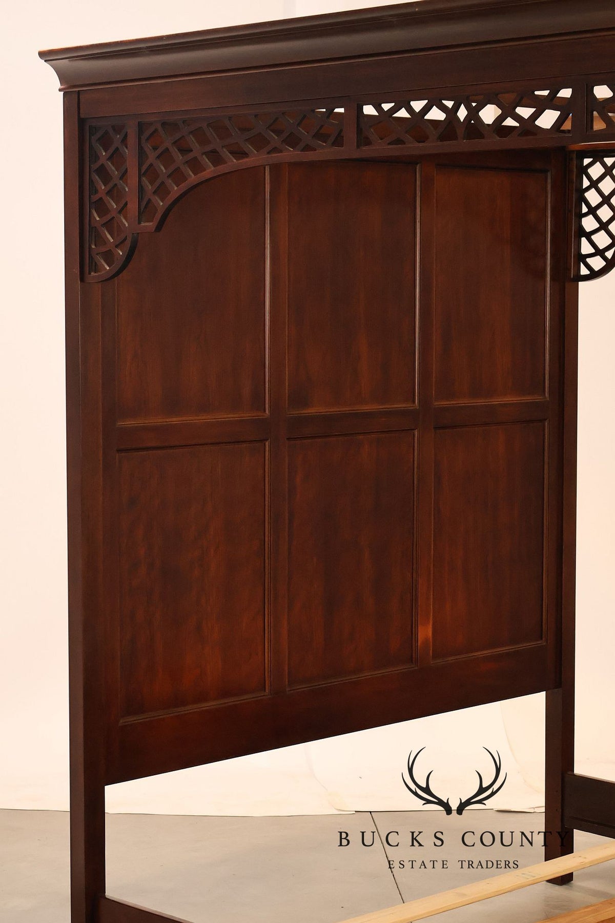National Mt. Airy Queen Cherry Four Poster Canopy Bed Frame