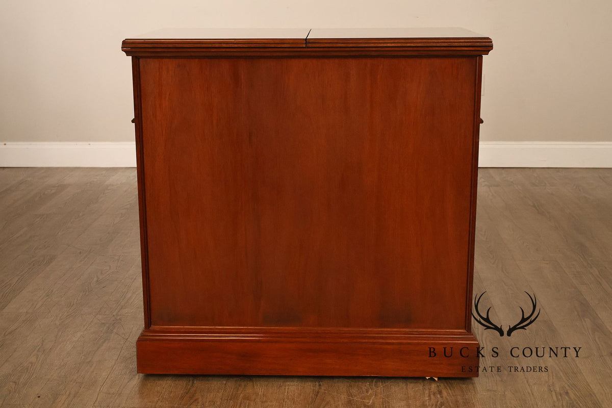 Stickley Traditional Mahogany Flip-Top Server Cabinet