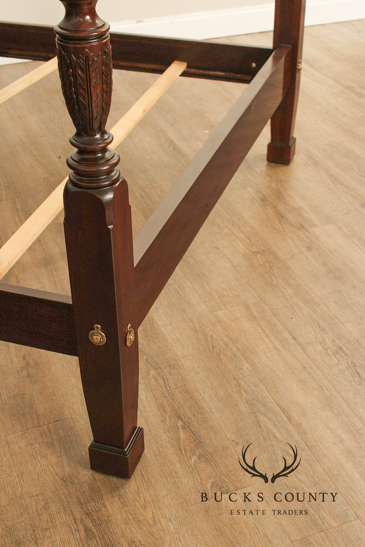 Ethan Allen Georgian Court Cherry Queen Size Four Poster Bed