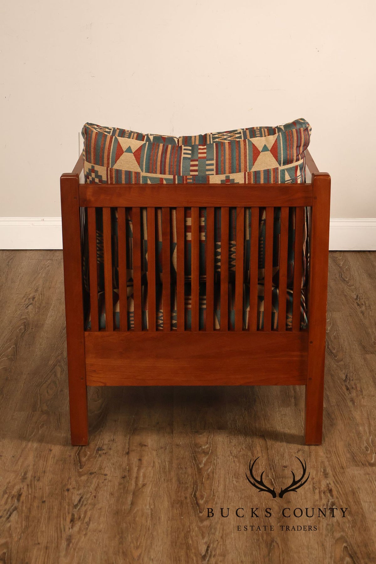Stickley Mission Collection Cherry Spindle Cube Chair