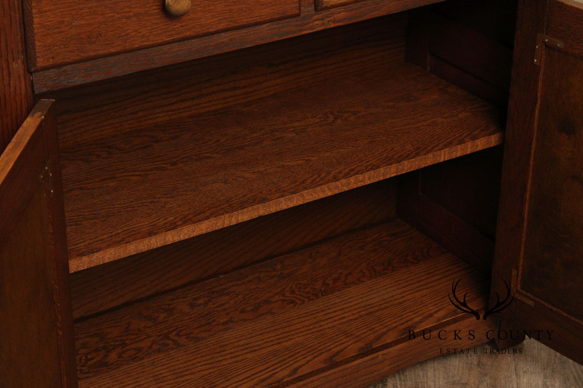 Vintage Oak Kitchen Flatwall Cabinet