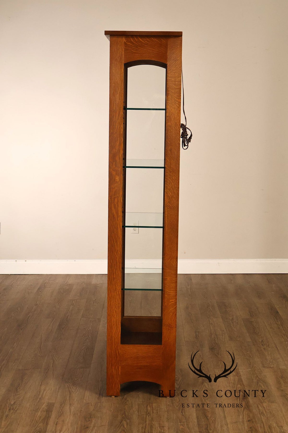 Stickley Mission Collection Oak Display Cabinet