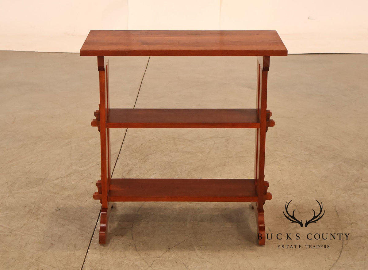 Stickley Mission Collection Pair of Cherry Roycroft Little Journeys Tables