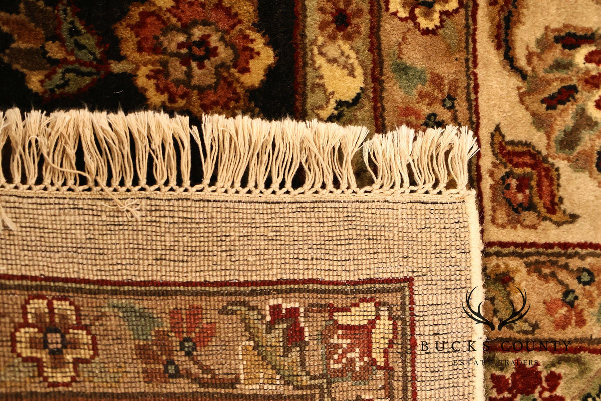 Persian Style Floral Wool Area Rug 12 inch x 15 inch 10 inch