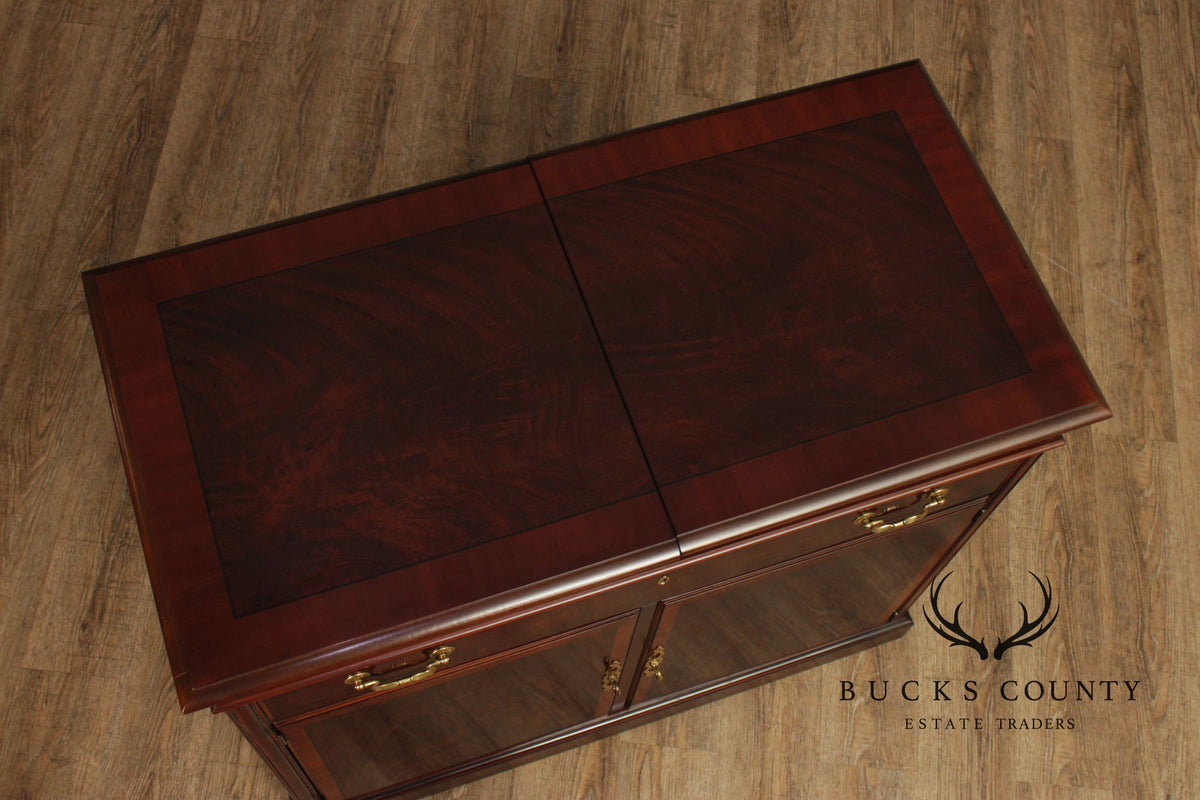 Drexel Mahogany Expandable Server Cabinet