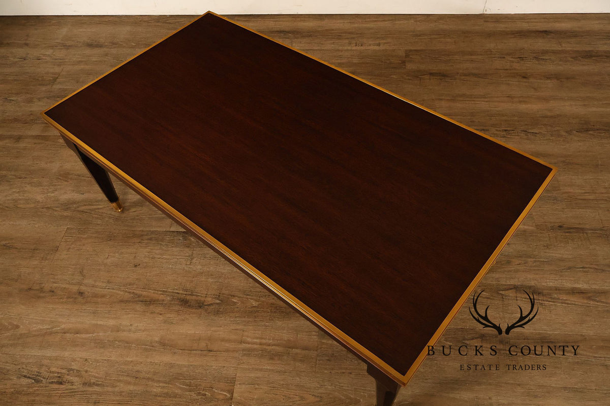 THEODORE ALEXANDER MAHOGANY BARON COCKTAIL TABLE