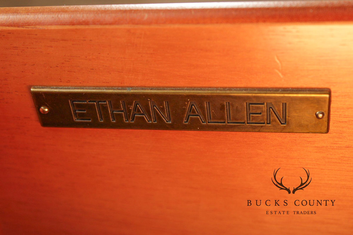 Ethan Allen Hollywood Regency Style Pair of Mirrored Chests