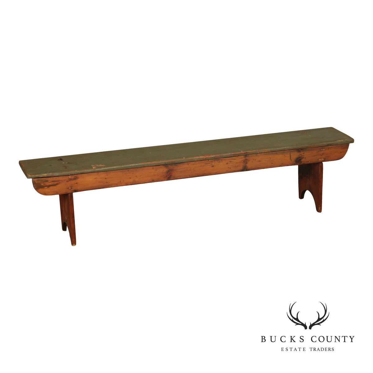 Antique Primitive Pine Bench