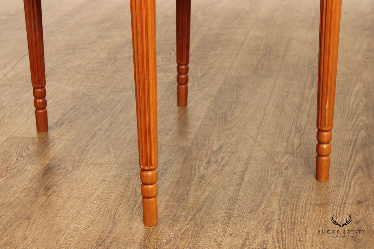 Sheraton Style Handcrafted Cherry Drop Leaf Pembroke Table By G. Poos