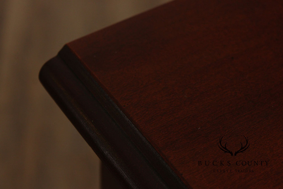 Lineage Chippendale Style Mahogany Blockfront Chest