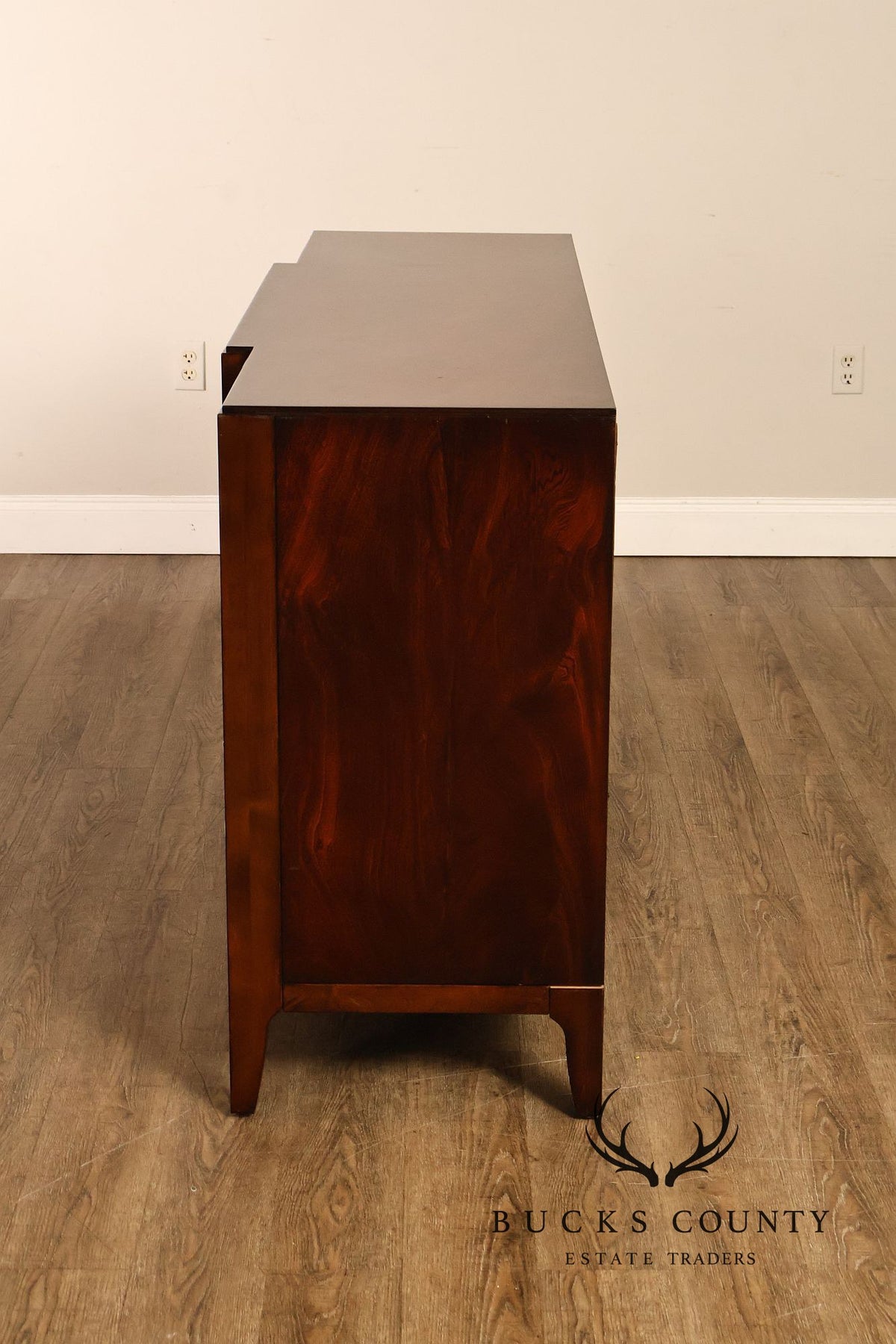 Caracole Modern Nine Drawer Mahogany Long Dresser