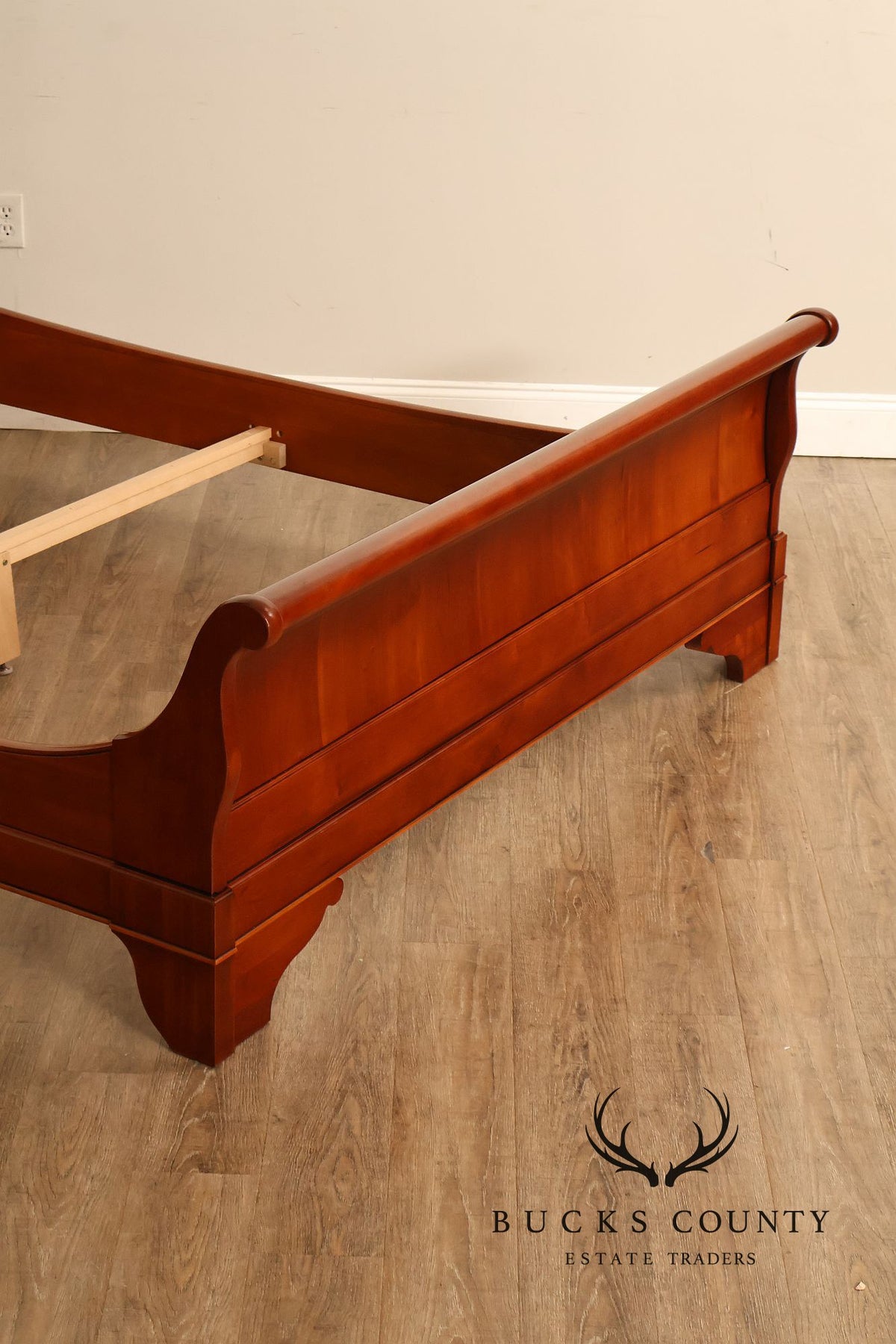 Grange Furniture French Louis Philippe Style Cherry Queen Sleigh Bed