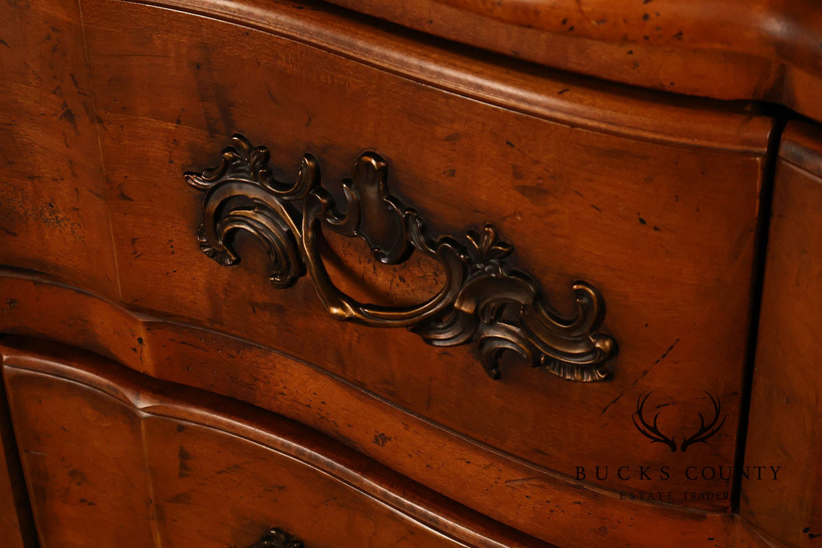 Century Furniture French Provincial Style Marble Top Chest