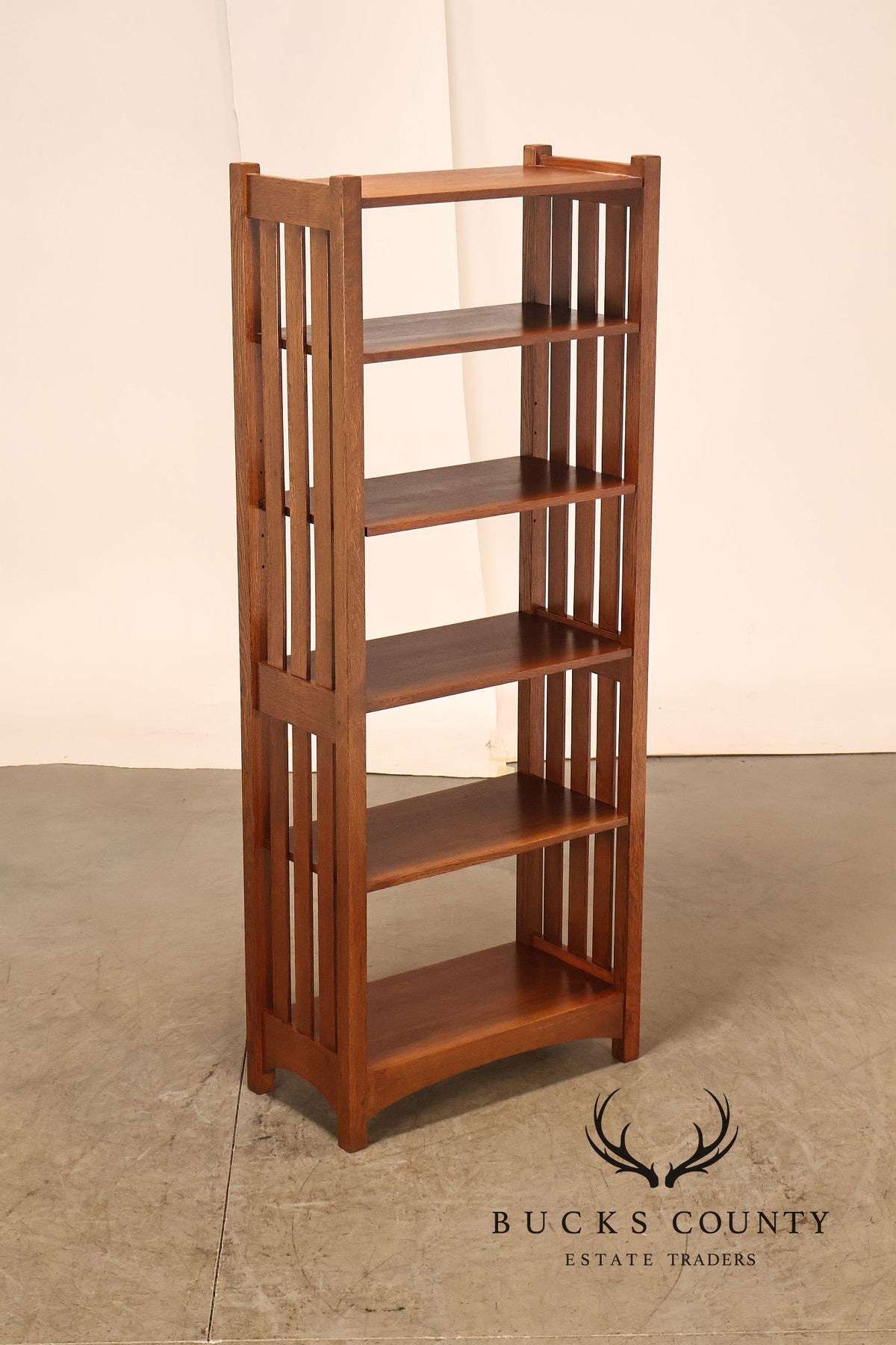 Stickley Mission Collection Oak Open Bookcase