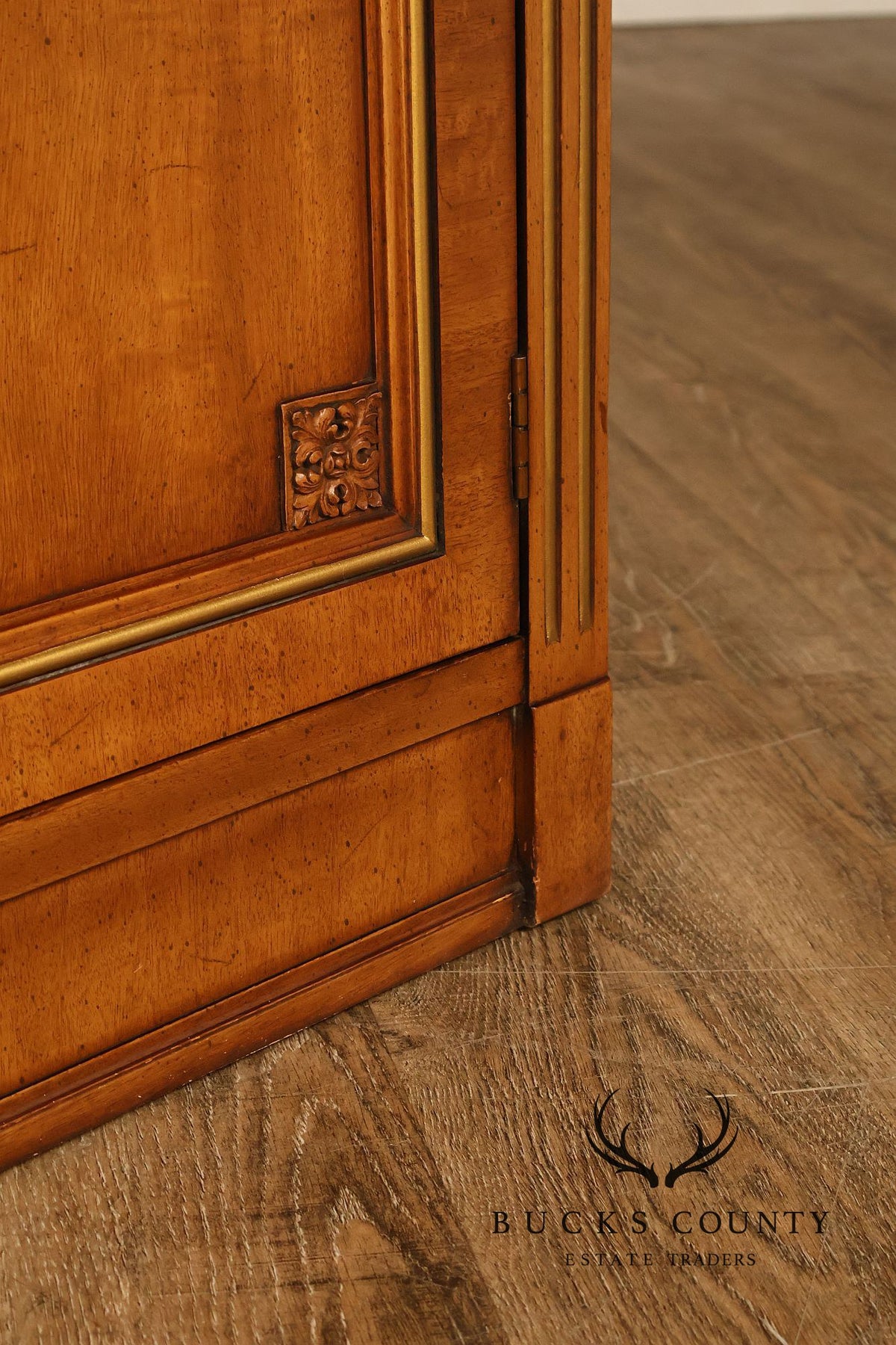 Henredon French Country Style Arched Walnut Bookcase
