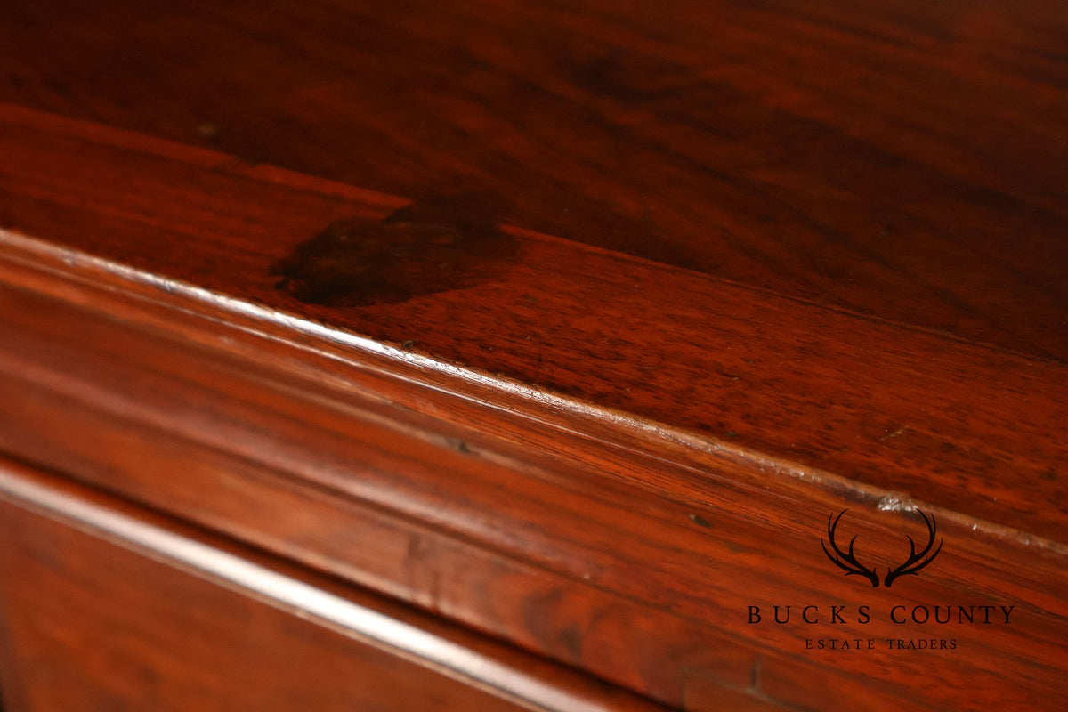 Antique Chippendale Walnut Eight-Drawer Tall Chest