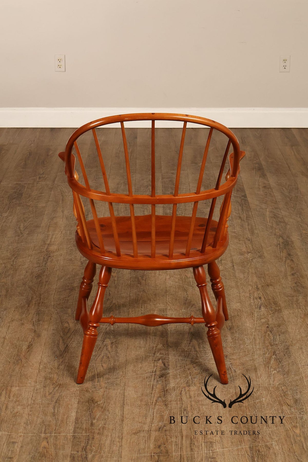 Duckloe Brothers Pair of Cherry Windsor Armchairs