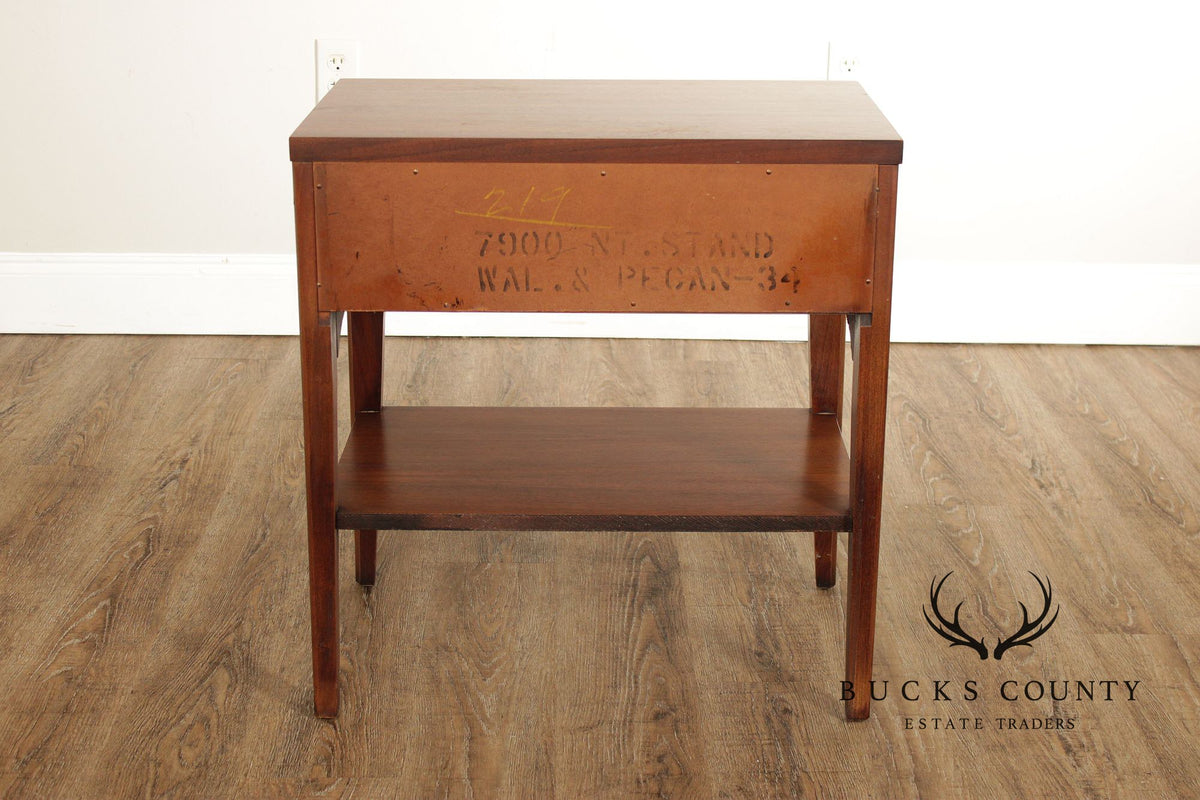 Kent Coffey 'Perspecta' Mid Century Modern Walnut Nightstand