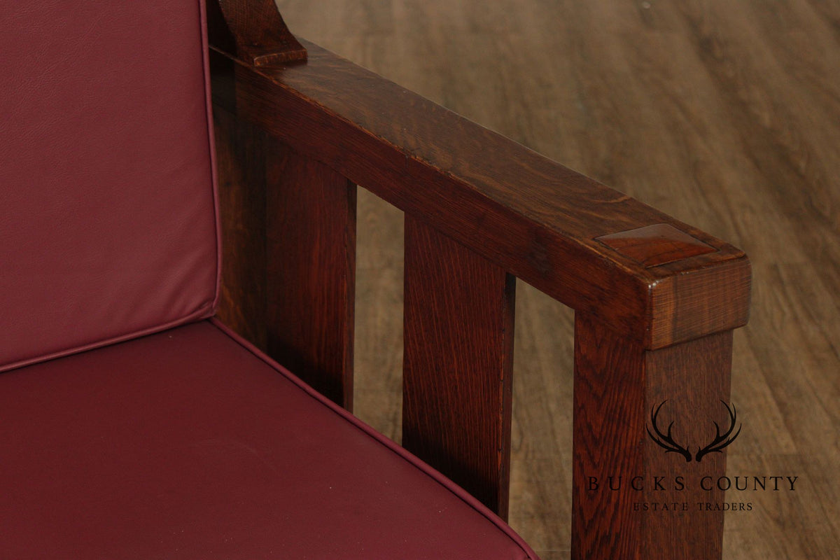 Lifetime Furniture Antique Mission Oak Sofa Settle