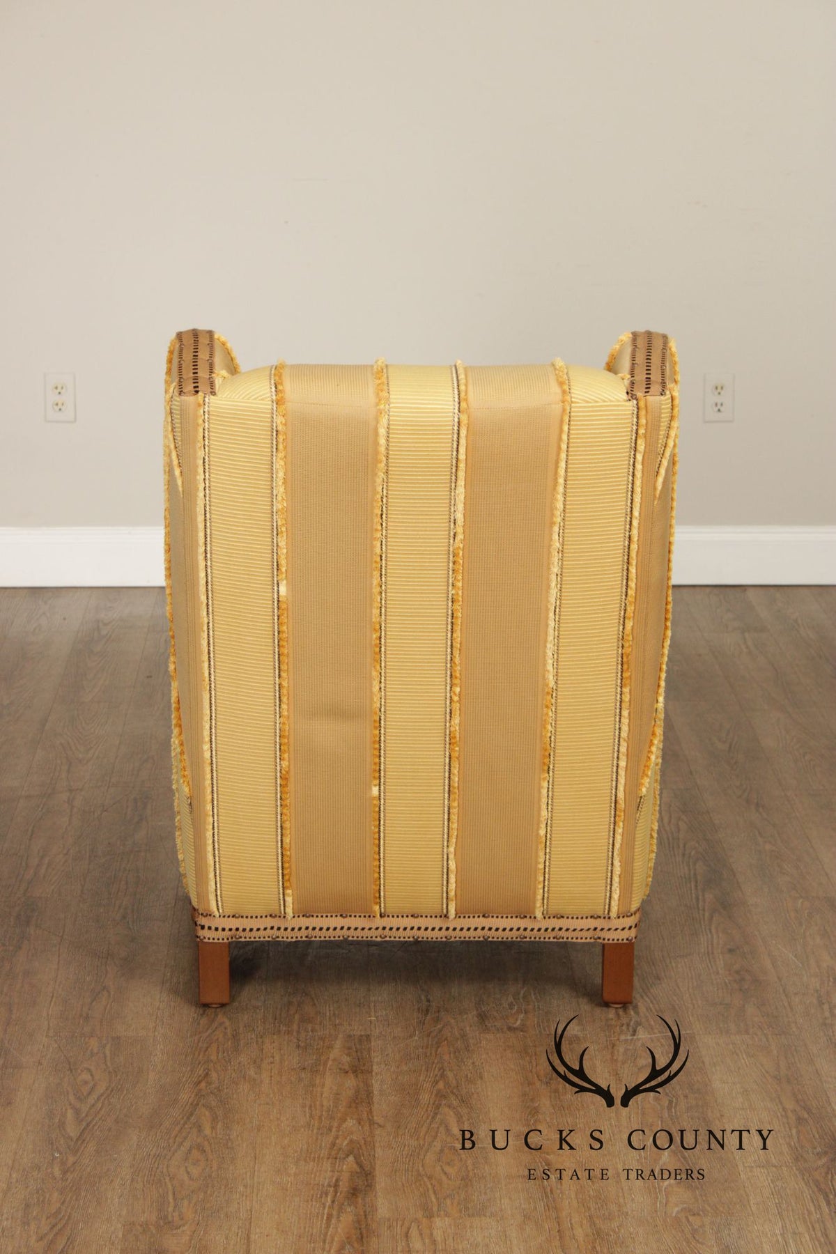 Greg Jordan Custom Scalamandre Upholstered Wingback Chair