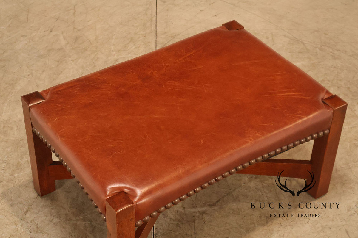 Stickley Mission Collection 25th Anniversary Limited Edition Dalai Lama Eastwood Chair & Ottoman No. 45/100