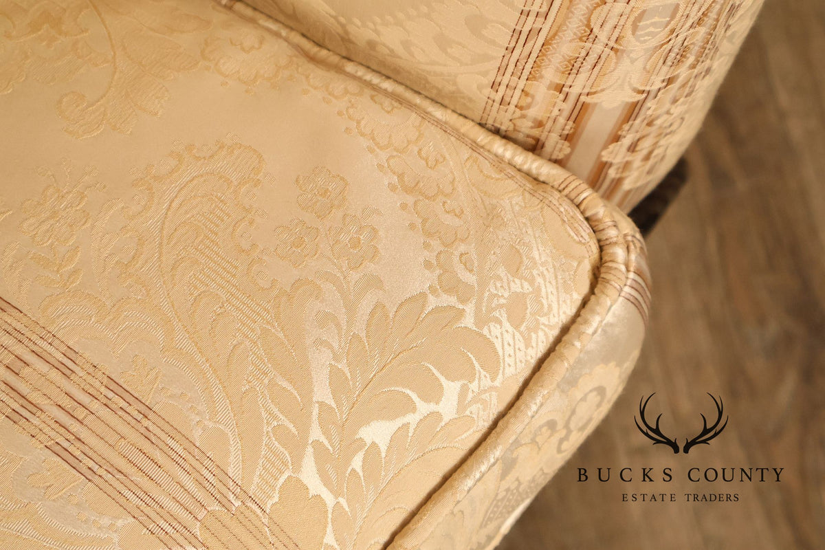 Century Furniture Chippendale Style Pair of Mahogany Sofas